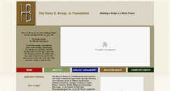 Desktop Screenshot of bovayfoundation.org